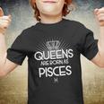 Queens Are Born As Pisces T-Shirt Graphic Design Printed Casual Daily Basic Youth T-shirt