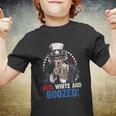 Red White And Boozed 4Th Of July Uncle Sam Youth T-shirt