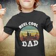 Reel Cool Dad Fisherman Daddy Funny Fathers Day Youth T-shirt