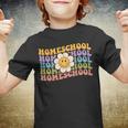 Retro Groovy Homeschool Teacher Back To School Home School Youth T-shirt