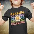 Retro Groovy Reading Teacher Back To School Youth T-shirt