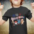 Retro Style Party In The Usa 4Th Of July Baseball Hot Dog Youth T-shirt