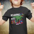 Roaring Into Kindergarten Dinosaur Back To School Youth T-shirt