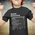Salad Dressing Nutrition Facts Label Youth T-shirt