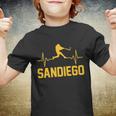 San Diego Baseball Player Heartbeat Youth T-shirt