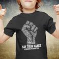 Say Their Names Blacklivesmatter Youth T-shirt