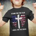 Stand For The Flag Kneel For The Cross Usa Eagle Tshirt Youth T-shirt