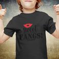 Sweet Fangs Funny Halloween Quote Youth T-shirt