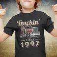 Trucker Truckin Since 1997 Trucker Big Rig Driver 25Th Birthday Youth T-shirt