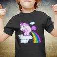 Unicorn Pooping A Rainbow Tshirt Youth T-shirt