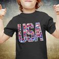 Usa World Flags Pattern Youth T-shirt