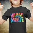 Vacay Mode Tie Dye Colorful Vacation Youth T-shirt