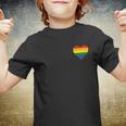 Vintage Gay Pride Pocket Rainbow Heart Tshirt Youth T-shirt