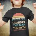 Vintage Grandpa Man Myth The Bad Influence Tshirt Youth T-shirt