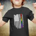 Vintage Lgbt Rainbow American Flag Lgbt Pride Youth T-shirt