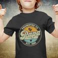 Vintage Promoted To Papa 2022 For New Papa First Time Retro Youth T-shirt