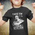 Western Coountry Yellowstone Take Em To The Train Station Tshirt Youth T-shirt