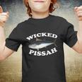 Wicked Pissah Bluefin Tuna Illustration Fishing Angler Gear Gift Youth T-shirt