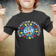 World Autism Awareness Day Earth Puzzle Ribbon Tshirt Youth T-shirt