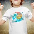 Ocean Wave Sunset  Happiness Comes In Waves Summer Gift Youth T-shirt