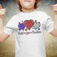 Faith Love Freedom 4Th Of July American Flag Heart Youth T-shirt