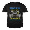 100 Days Of Home 3Rd Grade Gift Gamers Achievement Unlocked Youth T-shirt