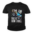 18 Year Old Gift Cool 18Th Birthday Boy Gift For Monster Truck Car Lovers Youth T-shirt