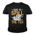 Here To Spill The Tea Usa Independence 4Th Of July Graphic Youth T-shirt