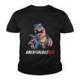 4Th July Tfunny Giftrex America Dinosaur Independence Day Patriot Usa Gift Youth T-shirt