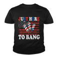 4Th Of July Im Just Here To Bang Fireworks America Flag Youth T-shirt