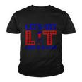 4Th Of July Lets Get Lit Fire Work Proud American Youth T-shirt