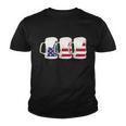 Beer American Flag Shirt 4Th Of July Men Women Merica Usa Youth T-shirt