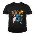 Blast Off Im 5 Funny Astronaut 5Th Birthday Space Costume Youth T-shirt