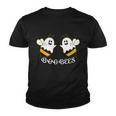 Boo Bees Ghost Halloween Quote Youth T-shirt