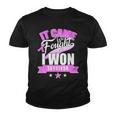 Breast Cancer Survivor It Came We Fought I Won Tshirt Youth T-shirt