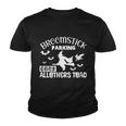 Broomstick Parking Only Allothers Toad Halloween Quote Youth T-shirt