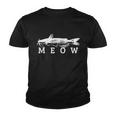 Catfish Meow Funny Catfishing Fishing Fisherman Gift Youth T-shirt