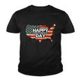 Cheerful Happy Independence Day Artwork Gift Happy 4Th Of July Gift Youth T-shirt