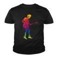 Cool Colorful Music Guitar Guy Youth T-shirt