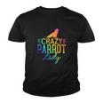 Crazy Parrot Lady Youth T-shirt