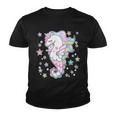 Cute Unicorn Seahorse Unimaid Youth T-shirt