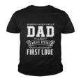 Dad A Sons Hero A Daughters First Love Fathers Day Cool Gift Youth T-shirt