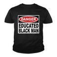 Danger Educated Black Man V2 Youth T-shirt