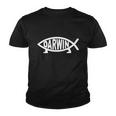 Darwin Evolutin Ichthys Tee Funny Jesus Fish Youth T-shirt