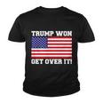 Donald Trump Won Get Over It Usa Flag 45Th President Tshirt Youth T-shirt
