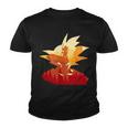 Dragon Fighter Silhouette Illustration Tshirt Youth T-shirt