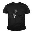 Ecg Keep Calm And Hilarious Heart Rate Youth T-shirt