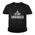 Electrician Gifts For Men Funny Electrical Stay Grounded Youth T-shirt