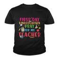 First Day Kindergarten Pray For My Teacher Back To School First Day Of School Youth T-shirt