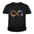 Floral Neurodiversity Infinity Symbol Autism Awareness Youth T-shirt